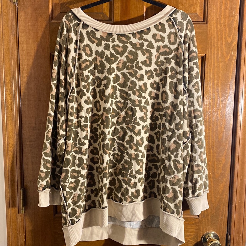 Free People Cheetah Print Tunic